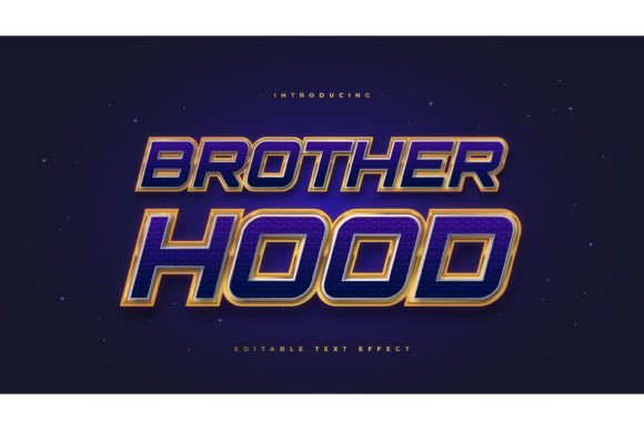 Blue and Gold Text Style Effect Guide