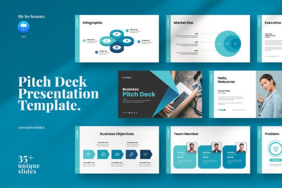 Pitch Deck Keynote Template: Professional Slides
