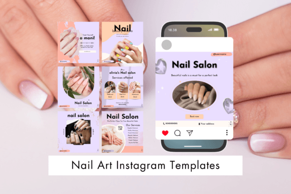 Strategic Branding for Nail Technicians: Elevating Your Instagram Presence with Premium Post Templates