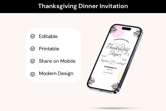 Streamlining Holiday Hosting with a Digital Thanksgiving Dinner Invitation