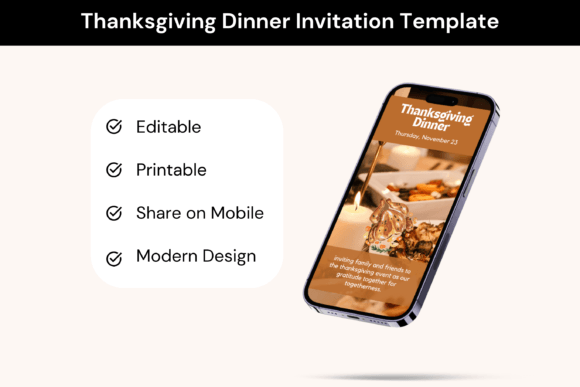 Thanksgiving Dinner Invitation Template
